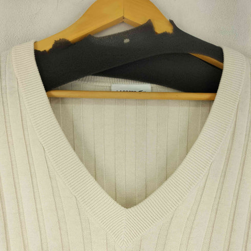 ラコステ LACOSTE Vネックコットンニット レディース import:M